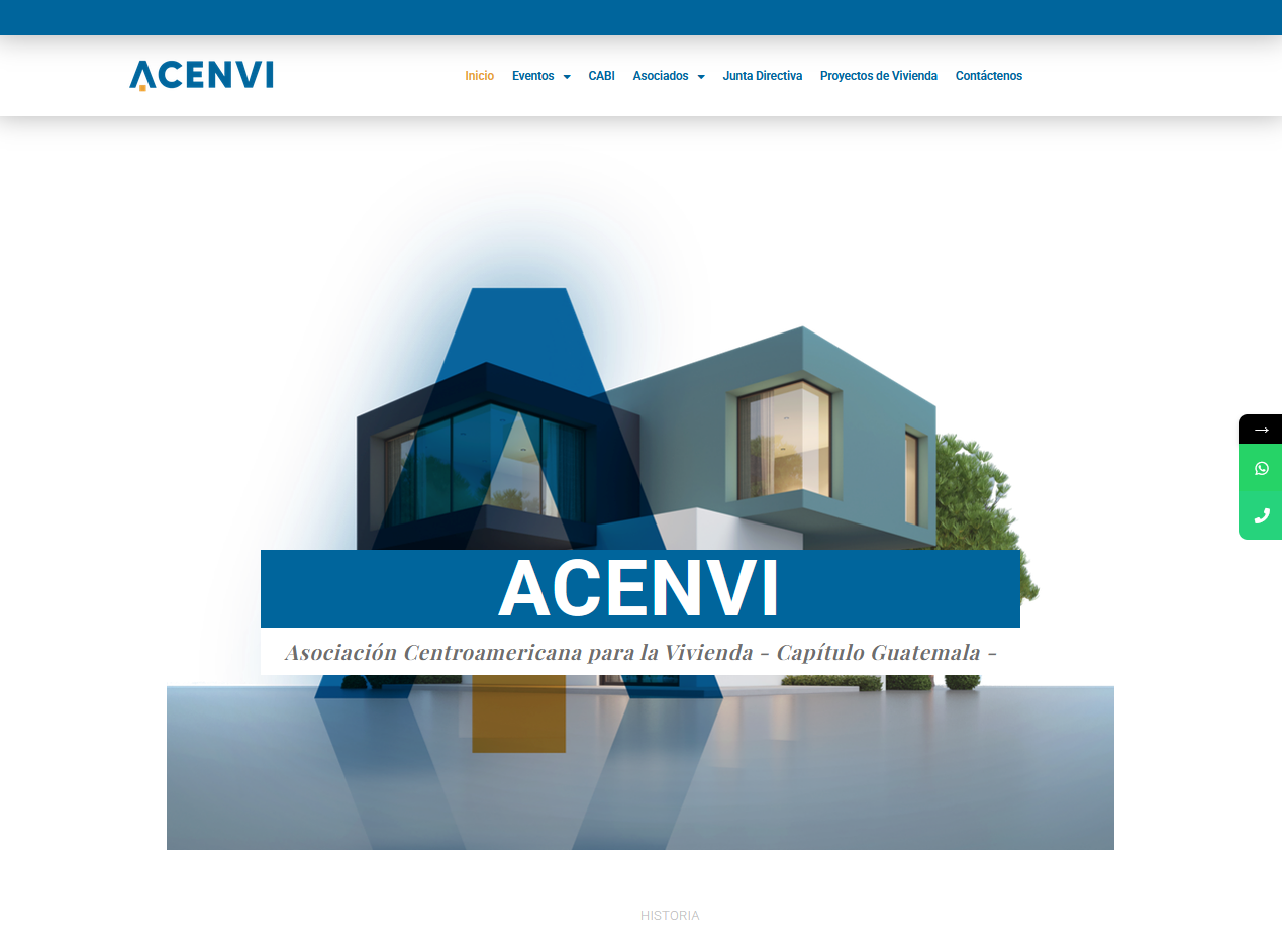 Captura del proyecto ACENVI